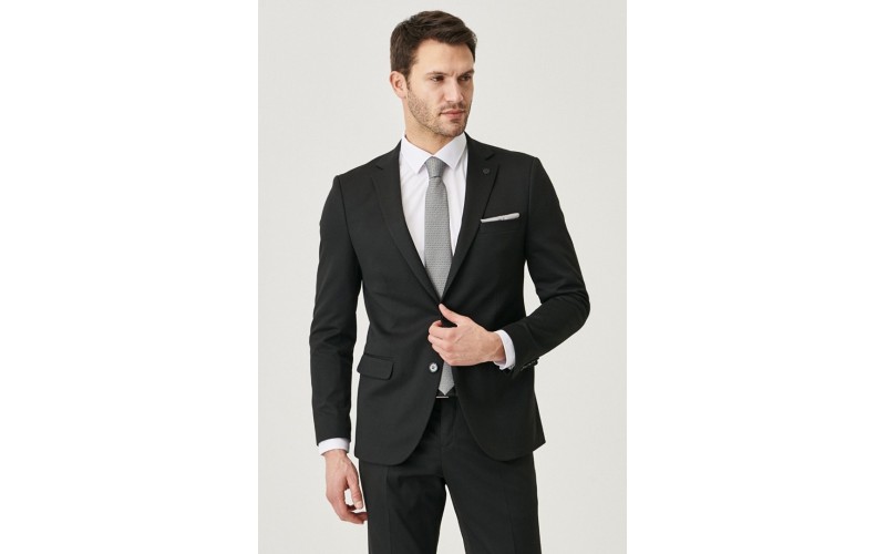 Costume Altınyıldız Slim Fit de couleur Noir Pour Homme 